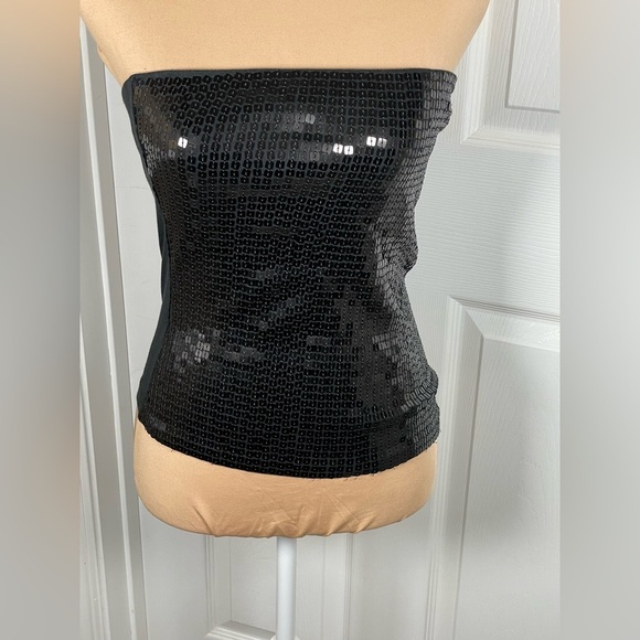 🖤 The Limited Y2K Black Sequin Tube Top NWT Small‎ - Picture 9 of 11